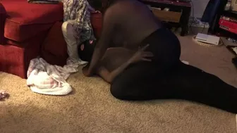 NYLON ENCASEMENT, PANTYHOSE COUPLE WRAPPED IN NYLON BODYSTOCKING FUCK