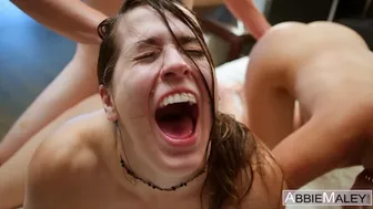GOOD GIRLS LIKE IT ROUGH - Abbie Maley & LaSirena69 Hardcore Threesome
