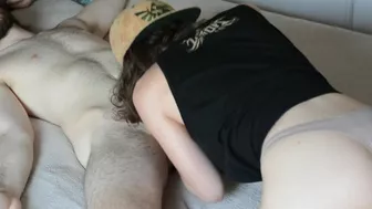 I fuck her and show you her ass in the foreground (no cut) - Pornogust0 french amateur couple