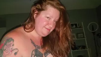 Beautiful TATTOOED BBW sucks, rides and gets fucked by THICK COCK