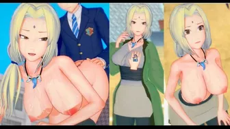 [Hentai Game Koikatsu! ]Have sex with Big tits Naruto Tsunade.3DCG Erotic Anime Video.