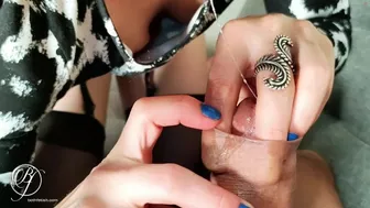 ULTIMATE FORESKIN play session and MASSIVE CUMSHOT in my sexy filthy mouth