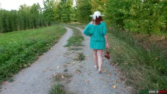Outdoor Foot Fetish Walking Milf Verbally Humiliates Her Slave Dirty Feet FemDom Barefoot
