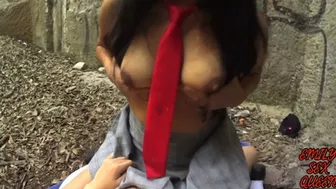 Hot mexican schoolgirl skips class to get fucked in the woods (part 2)