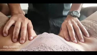 He massages her PUSSY with oil |SQUIRTING- Kitty Smith69 ッ