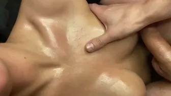 The beauty jerks off me with her tits. Russian porn with conversations.