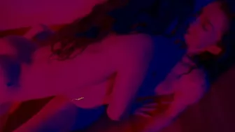 Real lesbian couple sensual oil floor fuck