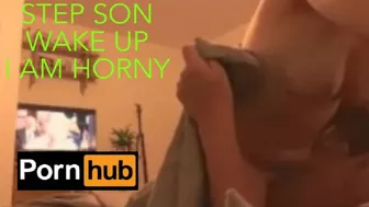 Mom wakes up step son and rides him and gets fucked then leaves his room