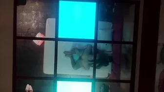 My husband leaves me alone and I fuck my lover in his own bed MILF