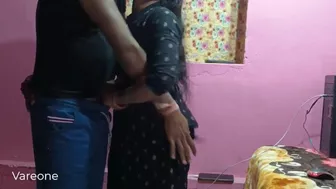 Indian aunty cheating husband with young