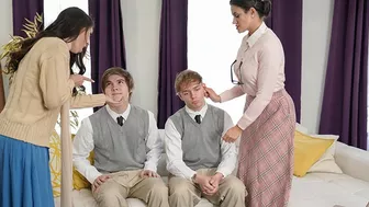 Mom Swap - Strict And Religious Stepmoms Swap Their Naughty Teen Boys To Teach Them A Lesson