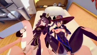 GROUP SEX WITH HU TOA AND MONA - GENSHIN IMPACT PORN