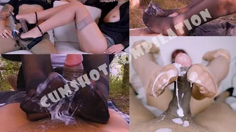 Cumshot Compilation Volume 3 - More Nylon Cum Creaming (Pantyhose Footjobs 4 - 6) Close-Ups,Slow-Mos