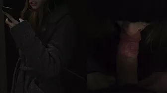 BLOWJOB IN THE ENTRANCE TO A PASSERBY GUY !4K POV