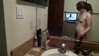 Fluffy Bush Birthday Girl Eats a Croissant and Gets Meta! Naked in the Kitchen Episode 17