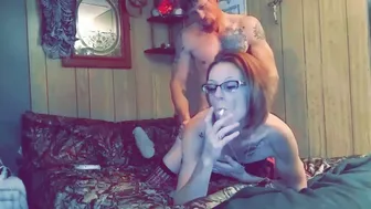 Wife gets multiple orgasms and gets a huge load of hot cum in her mouth