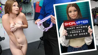 Shoplyfter - Cute Petite Babe Mazy Myers Gets Strip Searched And Interrogated In The Backroom