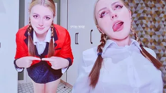 Pigtailed stepsister knows that her stepbrother's fetish is silly faces and creampie her young pussy