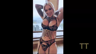 Blonde Tattooed Babe with Giant Tits Gets Lost In The Snow And Fucked Like a Whore - CHRISTINA SAVOY