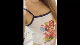 Naughty wife films sitting a lot in naughty brunette