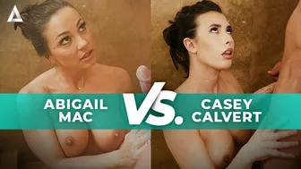 NURU MASSAGE - MASSAGE BATTLE! Abigail Mac VS Casey Calvert