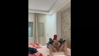 Young brunette enjoys taking it in the ass