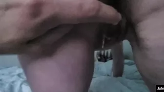 johnholmesjunior cums inside michaela Mckenzie's pussy husbands fucks her after creampie