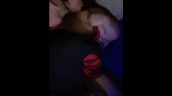 Bfs best friend helped himself to a late night snack (bf on couch