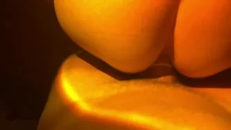 Orange ilumination on my hot sex