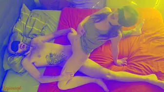 Morning Sex - We Fuck Blindfolded, She Rides me, Jerks me off and I Cum in her Mouth