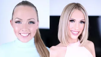 ASHLEY RED & SKY PIERCE GIVE POV BLOWJOBS