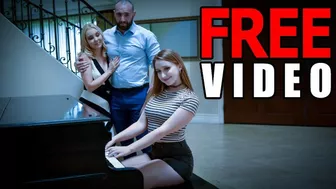 FamilyStrokes - Beautiful Teen Stepdaughter Helps Her StepParents Make Up With Taboo Threesome