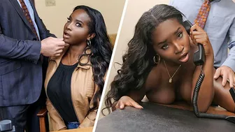 Perv Principal - Big Titted Ebony Milf Naomi Foxxx Squirts Multiple Times While Riding White Dick