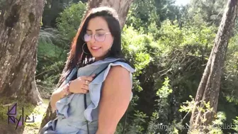 I knew this hottie in the woods and I fucked her in the bushes! Kylei Ellish and Wllian Vegas