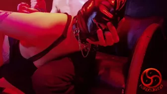 Porn kinky casting with spanking and anal training. Her husband films and look.
