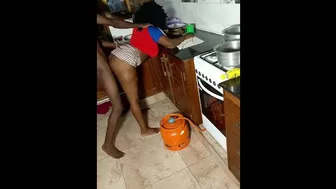 QUICKIE WITH MY STEPMOM AT THE KITCHEN BEFORE HE COMES BACK HOME! (Kenyan Pure Taboo)