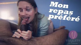 French Amateur - I love eating his dick so much !! :p