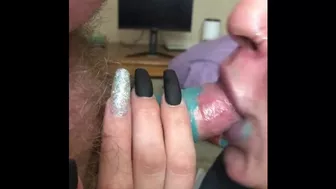 Got my Step Sis to try the fruit roll up challange