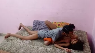 Amateur Indian skinny teen get an anal creampie after a hard desi pussy fucking sex
