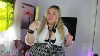 BBW Nova Starlust Humiliates your SMALL DICK! Femdom POV with SPH, Size Comparison, Big Tits