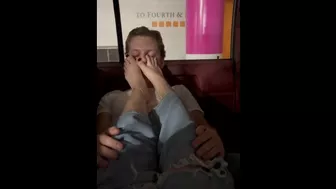 Worshipping Her Perfect Little Feet Before A Footjob