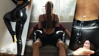 TRAILER UVIU - Date with a stranger after which she comes home with cum on her leather leggings