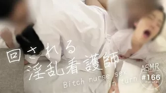 [Bitch nurse being turned]" I want doc's sperm both pussy and my mouth...!"Ejaculation of jealousy