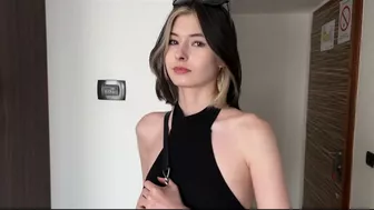 Coworker started ovulating while on a business trip, my girlfriend can't know that