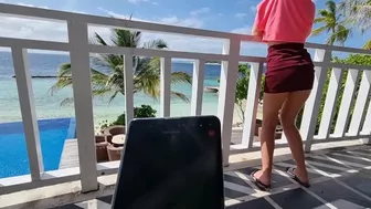 I control her pussy in public with a lovense lush - she moans and is embarassed