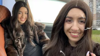 Stranger Came Massively On My Face In Car After Helping Fix It - Crazy Public CUMWALK