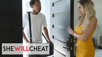 SHE WILL CHEAT - Kenzie Taylor Takes A Huge Dick Like A Pro And Takes His Hot Cum On Her Tits