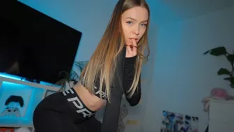 Fucked his Nike Pro girlfriend deep in the mouth