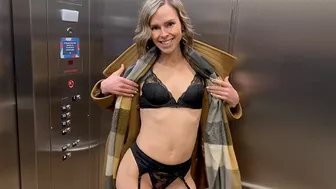 Public fun in changing room and restaurant with Lush remote controlled vibrator