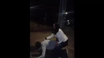 Total humiliation of a sub - I fuck him on the street. Full vid on my Onlyfans